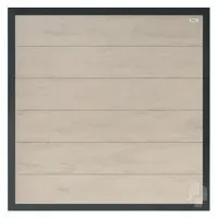 Elephant schutting forte houtcomposiet fsc/grijs 40x1800x1800mm bicolor grijs met antraciet aluminium kader - thumbnail