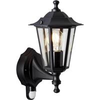 Brilliant Carleen 91019A06 Buitenlamp met bewegingsmelder (wand) E27 Zwart - thumbnail
