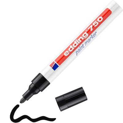 Edding 750 lakmarker 2-4mm rond zwart