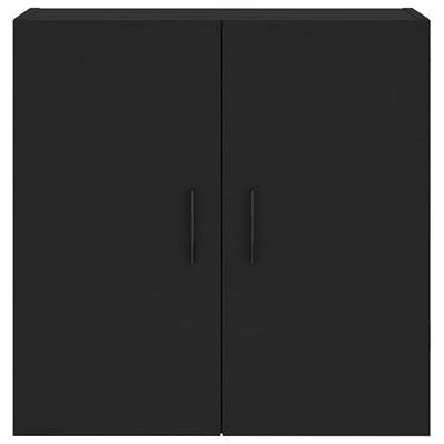 Wandkast 60x31x60 cm bewerkt hout zwart Wandkast 60x31x60 cm bewerkt hout zwart