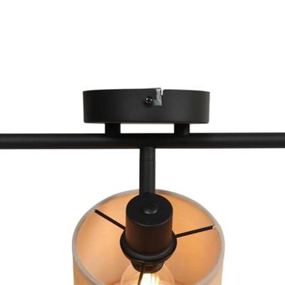 Steinhauer PlafondlampBambus zwart met bamboe 3-lichts - 3667ZW