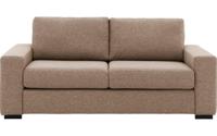 Goossens Bank Lucca bruin, stof, 2,5-zits, stijlvol landelijk - thumbnail