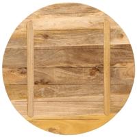 Tafelblad rond 90x2,5 cm massief ruw mangohout - thumbnail