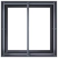 Plantenbak 80x80x80 cm staal antracietkleurig - thumbnail