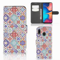 Samsung Galaxy A30 | Bookcase | Tiles Color - thumbnail