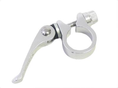 Ergotec Zadelpenklem scq-080 ø28.6 mm aluminium met snelspanner - zilver