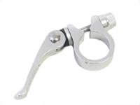 Ergotec Zadelpenklem scq-080 ø28.6 mm aluminium met snelspanner - zilver - thumbnail