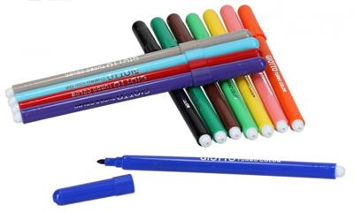 Viltstift giotto turbo color 12 kleuren