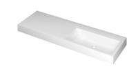 Wastafel INK Momento 1400x450x90 mm Mat wit 3421358 - thumbnail