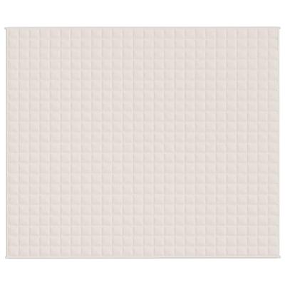 Verzwaringsdeken 220x260 cm 11 kg stof lichtcrmekleurig Verzwaringsdeken 220x260 cm 11 kg stof lichtcrmekleurig