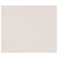 Verzwaringsdeken 220x260 cm 11 kg stof lichtcrmekleurig - thumbnail