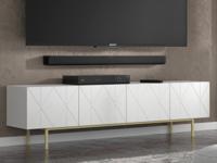 Tv-meubel KAIRAN 4 deuren wit - thumbnail