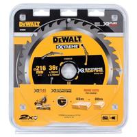 DeWALT Cirkelzaagblad voor Hout | Extreme Runtime | Ø 216mm Asgat 30mm 36T - DT99569-QZ - thumbnail