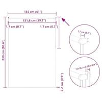 Rolgordijn verduisterend 155x230 cm stofbreedte 151,6 cm grijs - thumbnail