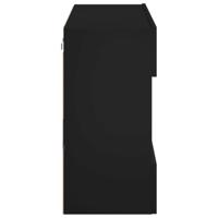 Tv-wandmeubel met LED-verlichting 78,5x30x60,5 cm zwart - thumbnail
