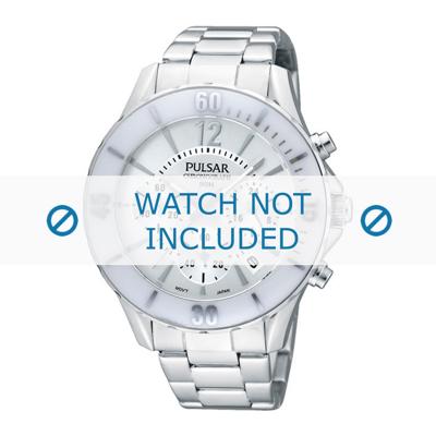 Horlogeband Pulsar PT3173X1 / VD53-X057 / PR882X Staal 18mm