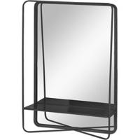 Spiegel Elwin zwart 71cm - thumbnail