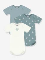 Set van 3 body's met korte mouwen voor baby's wit - thumbnail