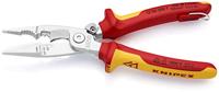 Knipex Elektro installatietang geïsoleerd | Meercomponenten-omhullingen | VDE-gekeurd | Geïntegreerde openingsveer - 13 96 200 T BK - thumbnail