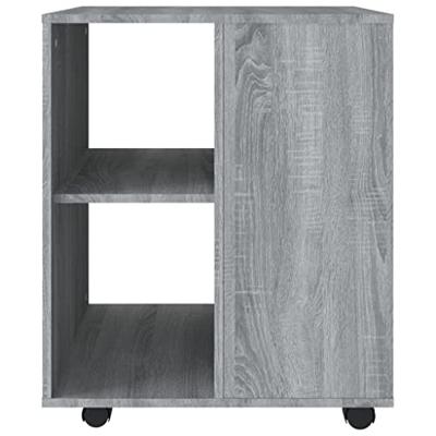 Rolkast 60x53x72 cm bewerkt hout grijs sonoma eiken