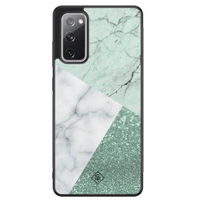 Samsung Galaxy S20 FE hoesje - Minty marmer collage Samsung Galaxy S20 FE hoesje - Minty marmer collage