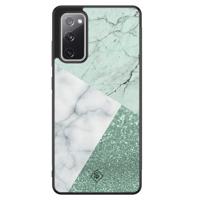 Samsung Galaxy S20 FE hoesje - Minty marmer collage - thumbnail