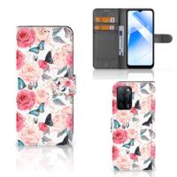OPPO A16/A16s/A54s Hoesje Butterfly Roses - thumbnail