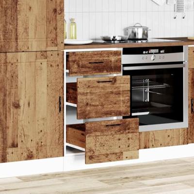 Onderkast Porto bewerkt hout oud houtkleurig