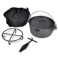 VidaXL Braadpan 4,2 l inclusief accessoires - thumbnail