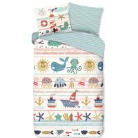 Good Morning Sea dekbedovertrek - Katoen - Ledikant (100x135 cm + 1 sloop) - Multi - thumbnail