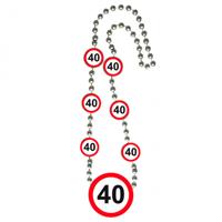 40 Jaar Verkeersbord Ketting - thumbnail
