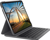 Logitech 920-009161 Qwerty Slim Folio Pro Bluetooth Toetsenbord Voor Mobiel Apparaat, Brits Engels, Grafiet - thumbnail