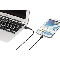 Renkforce RF-4032111 USB-kabel USB 2.0 USB-A stekker, USB-micro-B stekker 1.00 m Zwart SuperSoft-mantel - thumbnail