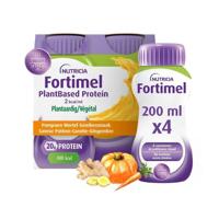 Fortimel Plantbased Protein 2kcal Pompoen Wortel Gembersmaak Voedingssupplement Ondervoeding Flessen 4x200ml - thumbnail