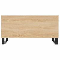 Salontafel 90x44,5x45 cm bewerkt hout sonoma eikenkleurig - thumbnail