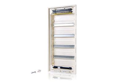 F-Tronic 7250028 JUMBO48+8 Distributiekast Inbouw (in muur), Holle wand Aantal groepen: 48 Aantal rijen: 4 Inhoud: 1 stuk(s)