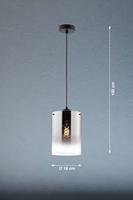 Fischer & Honsel HanglampSamu smoke glas - 60895 - thumbnail