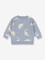 Trui met dinosaurusmotieven KONGES SLOJD grijs - thumbnail