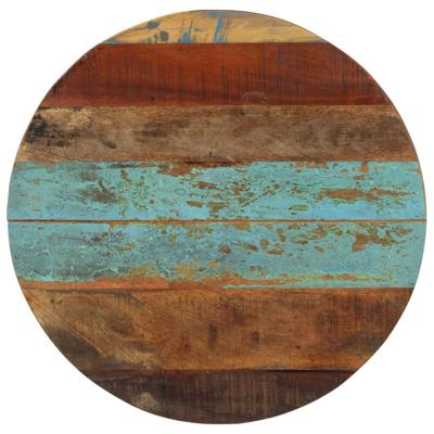 Tafelblad rond 15-16 mm 60 cm massief gerecycled hout Tafelblad rond 15-16 mm 60 cm massief gerecycled hout