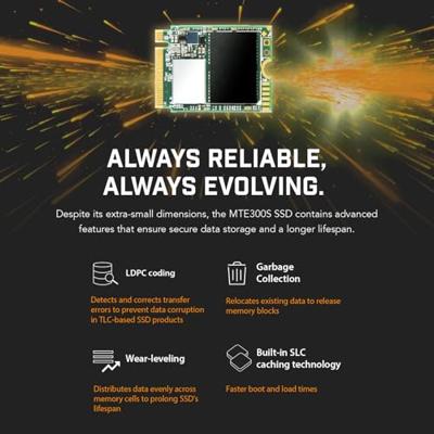 Transcend 300S 512 GB NVMe/PCIe M.2 SSD 2230 harde schijf PCIe NVMe 3.0 x4 Retail TS512GMTE300S Transcend 300S 512 GB NVMe/PCIe M.2 SSD 2230 harde schijf PCIe NVMe 3.0 x4 Retail TS512GMTE300S