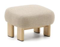 Kave Home Hocker 'Cabana' Chenille, kleur Beige - thumbnail