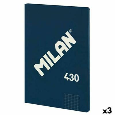 Notitieboekje Milan SERIE 1918 Blauw A4 48 Lakens (3 Stuks)