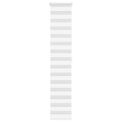 VidaXL Zebra rolgordijn 50x200 cm stofbreedte 45,9cm polyester wit