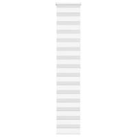 VidaXL Zebra rolgordijn 50x200 cm stofbreedte 45,9cm polyester wit - thumbnail