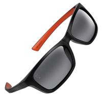Fox Wraps Black & Orange Brown Lense Sunglasses - thumbnail
