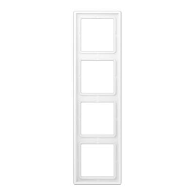 JUNG LS990 4-voudig mat wit afdekraam LS 984 WWM