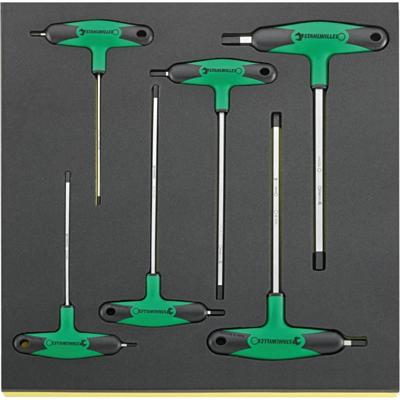 Stahlwille TCS 10768-2K/6 Haakse schroevendraaierset 3 mm, 4 mm, 5 mm, 6 mm, 8 mm, 10 mm 6-delig