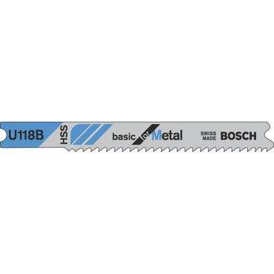 Bosch Accessoires Decoupeerzaagblad U 118 B Basic for Metal 3st - 2608631771