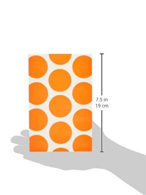 Amscan Geschenkverpakking orange/wit 18 cm x 11 cm | 48 stuks