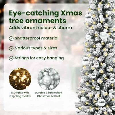 Kunstkerstboom met 150 LED Wit 150 cm PVC en Metaal en Plastic